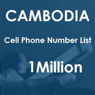 Cambodia phone number data