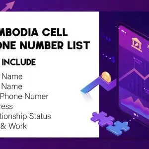 Cambodia phone number data