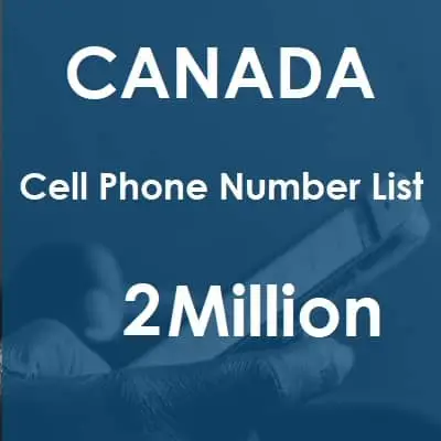 Canada phone number data