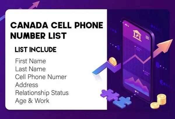 Canada phone number data