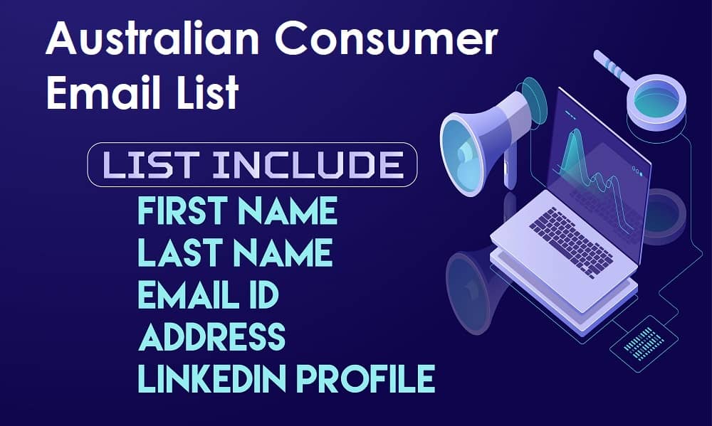 بيانات البريد الإلكتروني للمستهلك الأسترالي