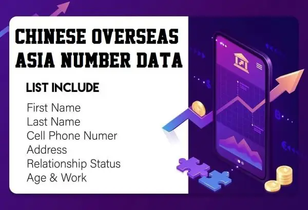 Chinese overseas Asia number data