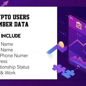 Crypto Users Number Data 1 Million Package