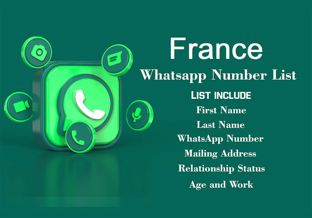 رقم WhatsApp في فرنسا