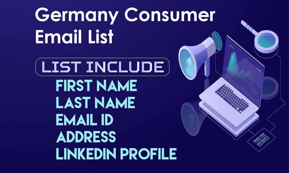 قائمة البريد الإلكتروني للمستهلكين في ألمانيا