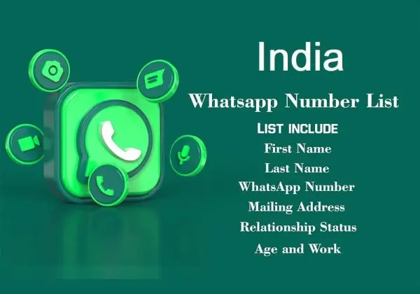 India whatsapp number data