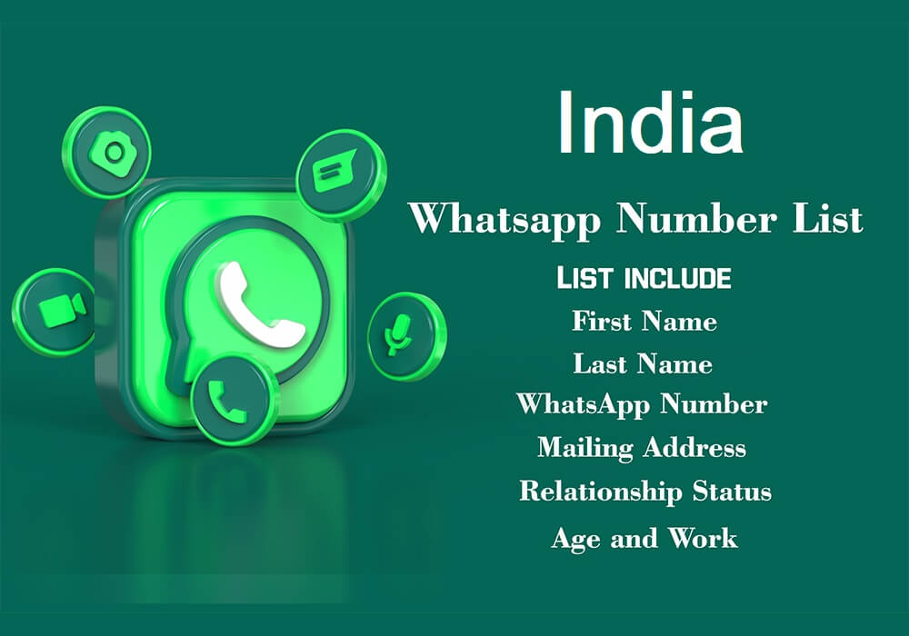 رقم WhatsApp الهند