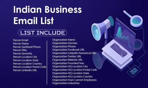 India business email list