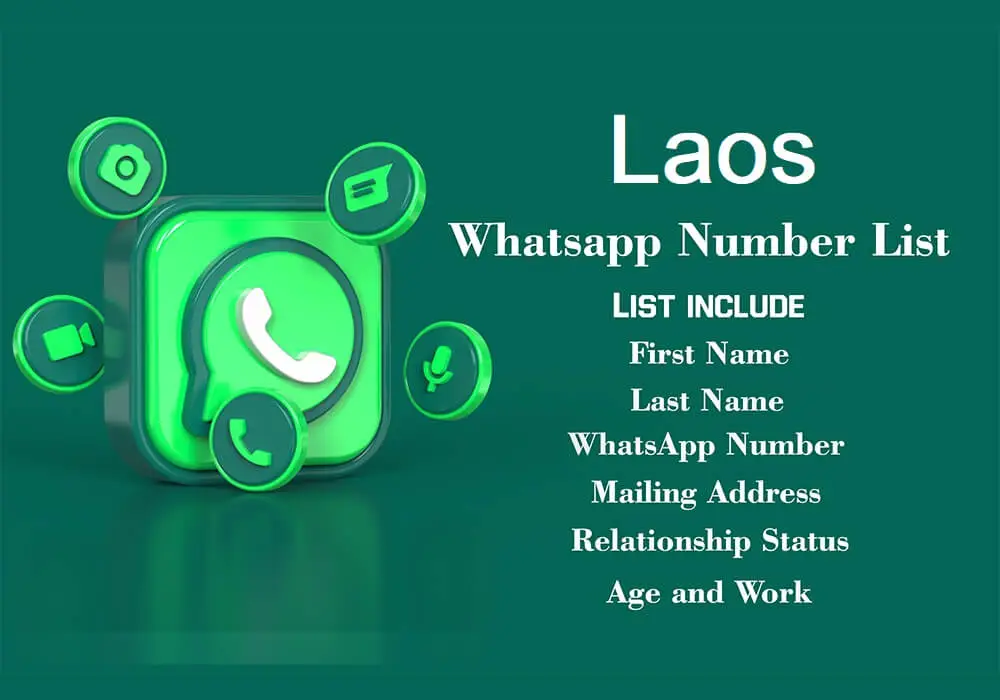 Laos whatsapp number data