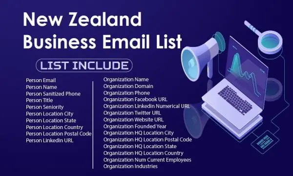 New Zealand Business email list