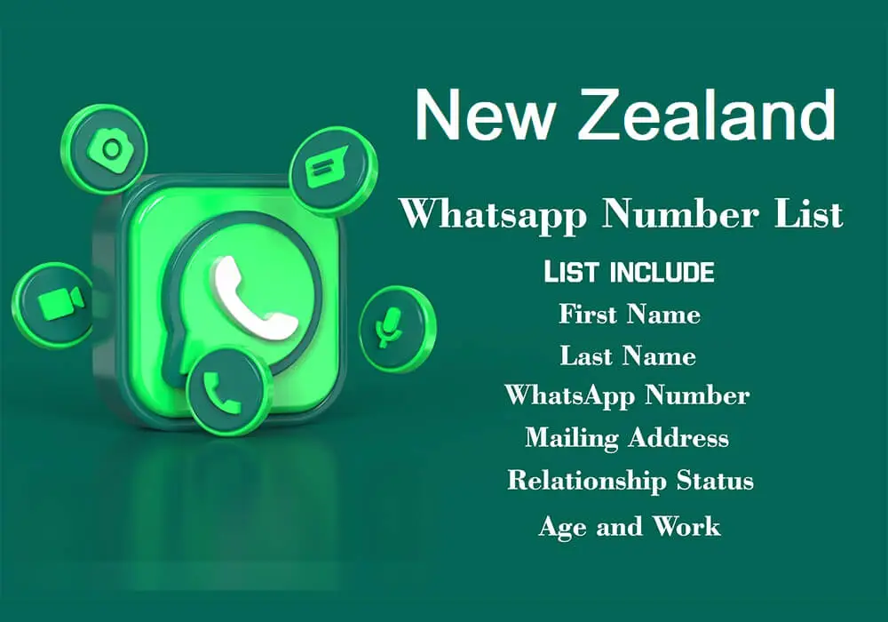 New Zealand whatsapp number data