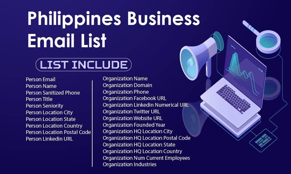قائمة البريد الإلكتروني الفلبين