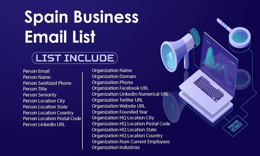 Spain business email list