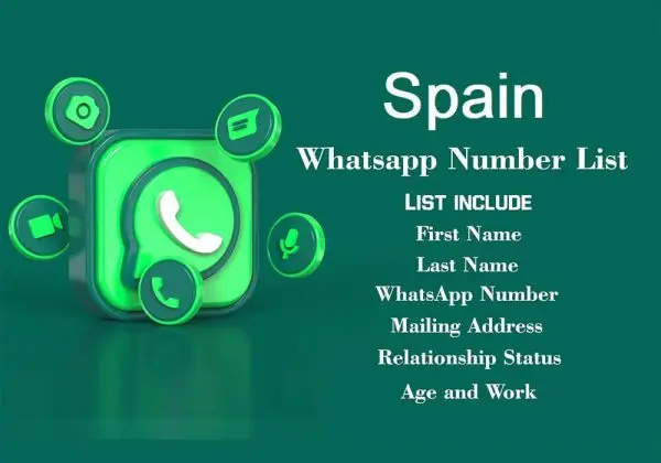 Spain whatsapp number data