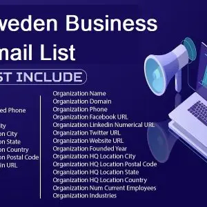 Sweden Business Email List Full Package