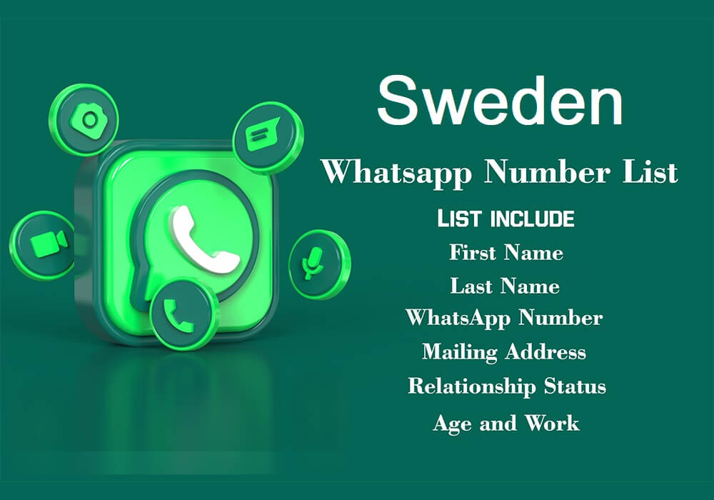 瑞典 WhatsApp 号码列表