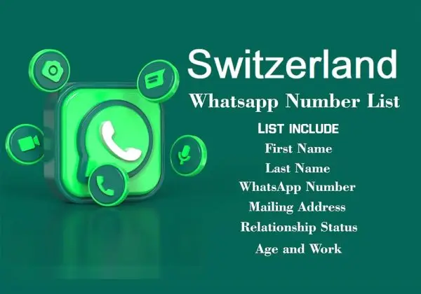 Switzerland whatsapp number data