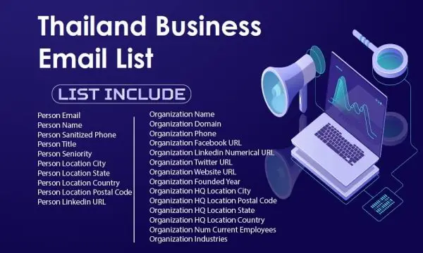 Thailand business email list