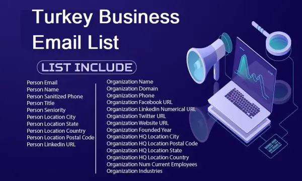 Turkey business email list