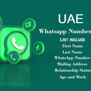 UAE whatsApp number data