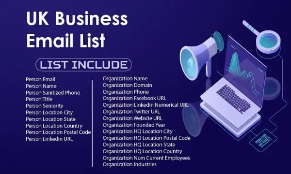 UK business email list