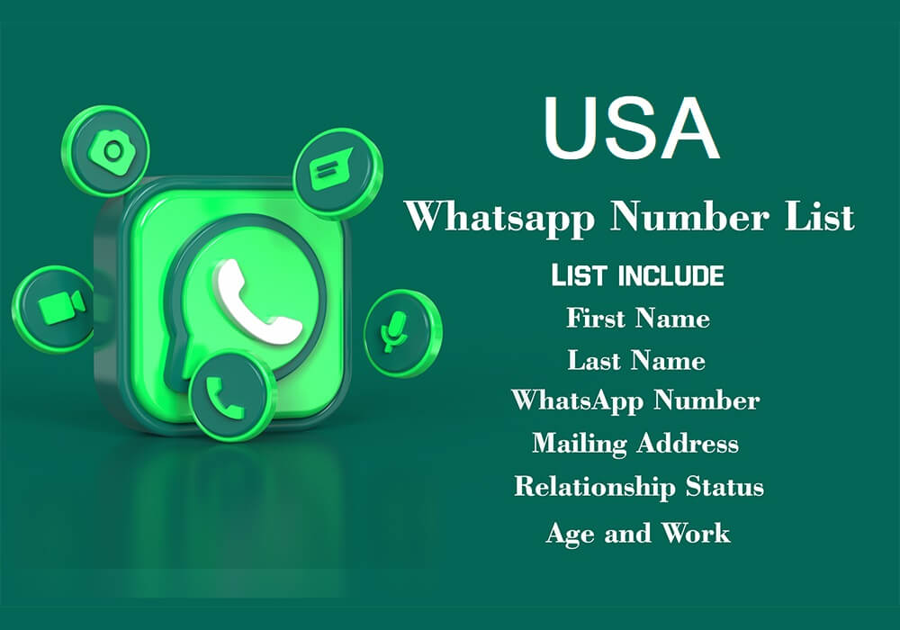 قائمة أرقام WhatsApp الأمريكية