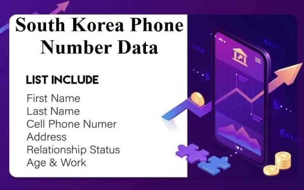 South Korea phone number data