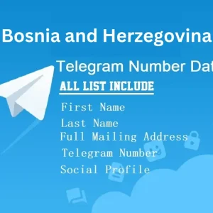 Bosnia and Herzegovina telegram number data