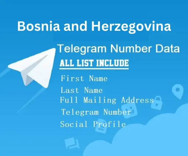 Bosnia and Herzegovina telegram number data