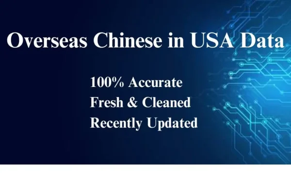 Overseas Chinese In USA data